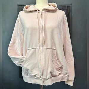 Eddie Bauer light pink full zipper hoodie